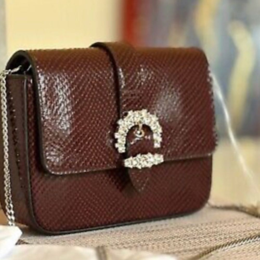 Jimmy Choo Cheri crossbody lizard Bordeaux